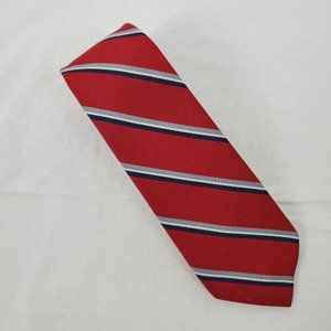 Vintage Benchmark Neck Tie Red Blue Gray U.S.A